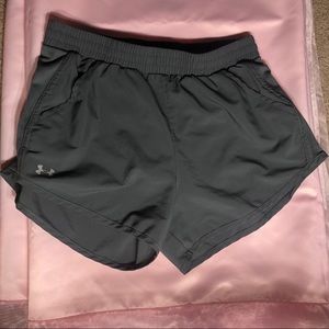 Grey under armor shorts